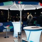 Parasoles iluminados para eventos