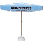 Parasol 1.8 x 1.8 m con poste imitación madera personalizable Resort