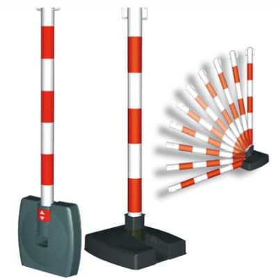 Postes separadores plegables en PVC