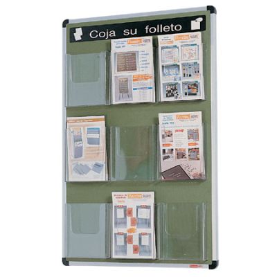 Tablero de anuncios de corcho tapizado