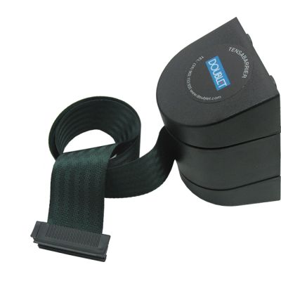 Soporte de pared con cinta retráctil Advance negro 8.5 metros