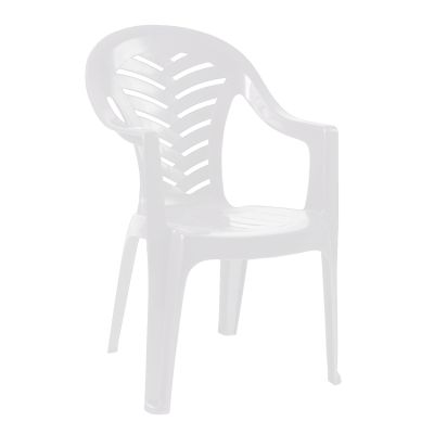 Silla con brazos de plástico