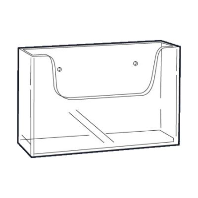 Expositores de metacrilato murales un nivel