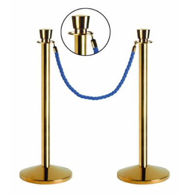 Postes separadores dorados con cuerdas Smart