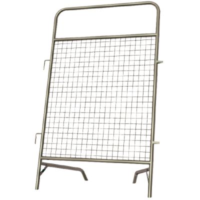 Valla alta inclinada peatonal con rejilla para eventos u obras Run