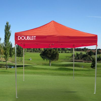 Carpa plegable Metal con techo y un lambrequín promo