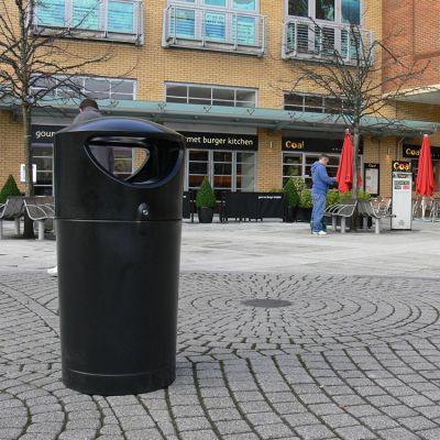 Papeleras de exterior con cabezal Cuarzo 120 litros