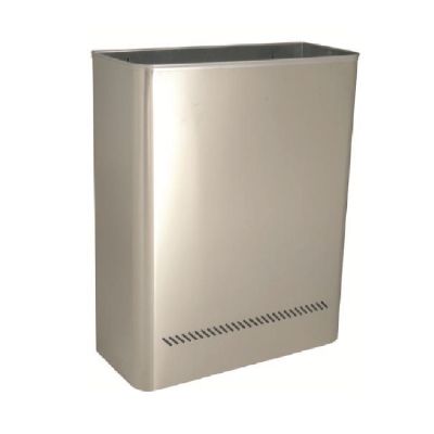 Papelera mural de interior en acero inoxidable Aro