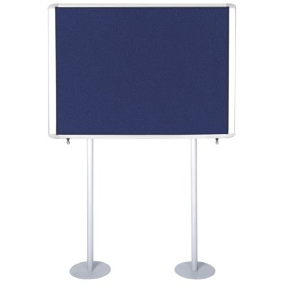 Vitrina informativa de exterior tapizada con base Master II