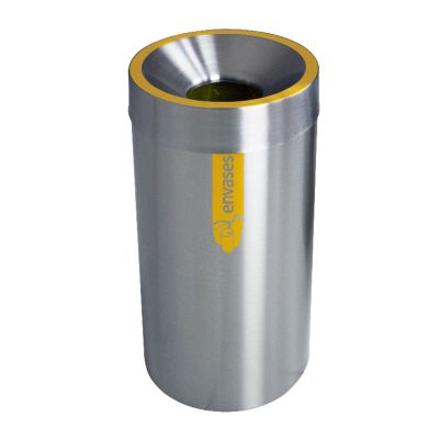 Papeleras selectivas inox autoextinguibles 30, 50 y 90 litros Estela