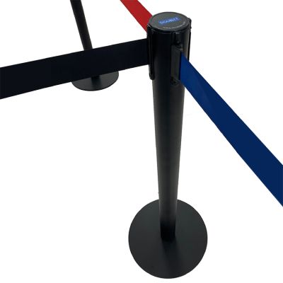 Postes separadores o catenarias Slim Plus negro texturizado