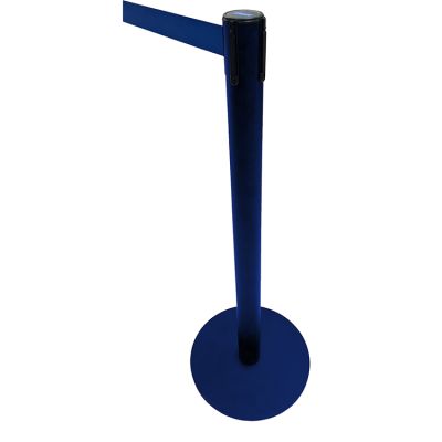Postes separadores con cintra retráctil color azul Slim Plus