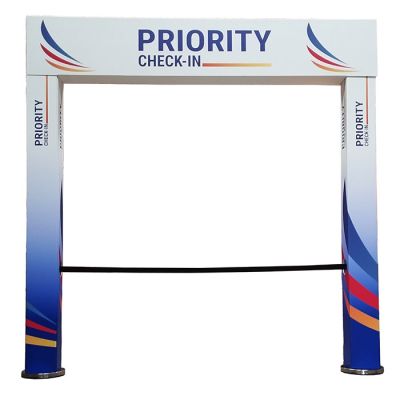 Arco para postes con cinta retráctil