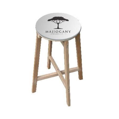 Taburete publicitario plegable de madera Cannes