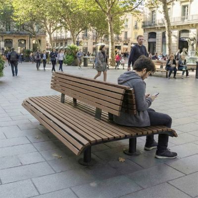 banco urbano reciclado