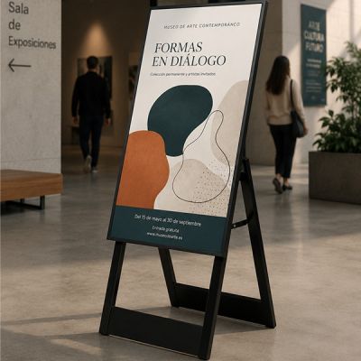 Caballete digital con pantalla Lumistand