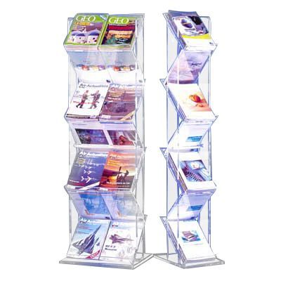 Expositor de pie en metacrilato Zigzag