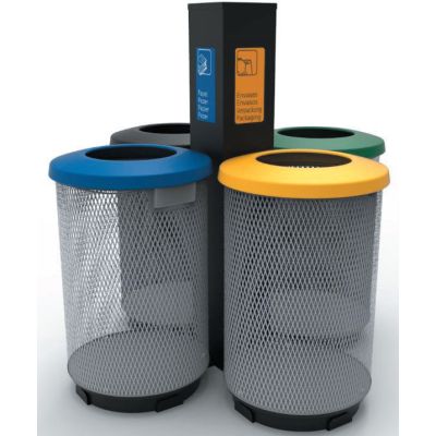 Islas para el reciclaje con tótem