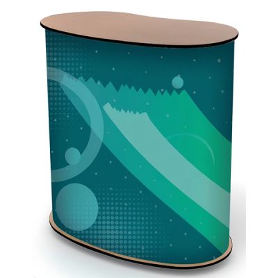 Mostrador con visual Flex marrón