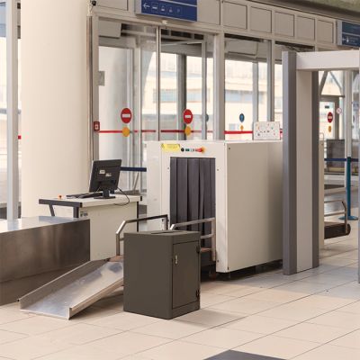 Contenedor para objetos prohibidos aeropuertos