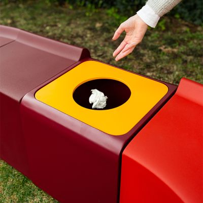 Papelera de metal Keras