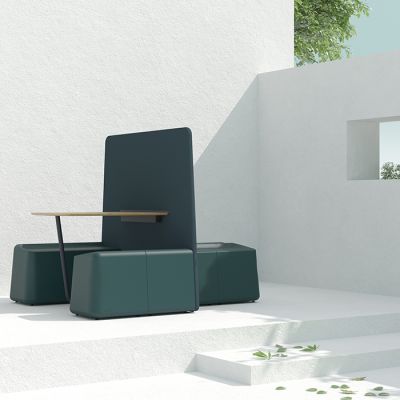 Panel separador de tela + mesa Keras