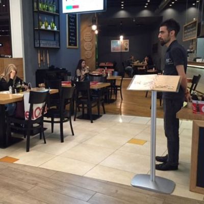 Atril portamenú de pie Catálogo