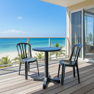 Silla de plástico apilable Tasca