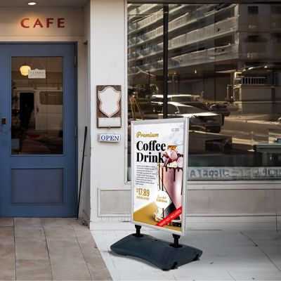 Caballete publicitario con base de agua Wind Eco