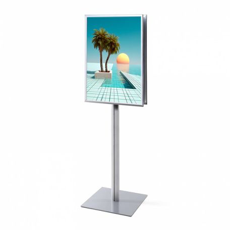 Portacarteles de pie a una o dos caras Publi Pole Doublet