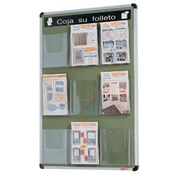 Tablero de anuncios de corcho tapizado