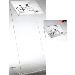 Expositor informativo de pie en metacrilato