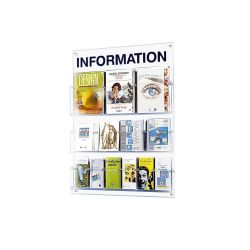 Expositor mural de metacrilato Múltiple