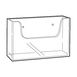 Expositores de metacrilato murales un nivel