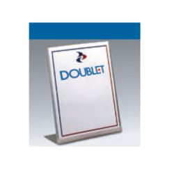 Displays metacrilato base trasera plana