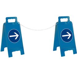 Caballetes de señalización plegables