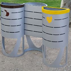 Papeleras urbanas Inova 40 y 60 litros