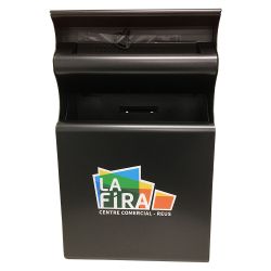 Cenicero con papelera de pared Estilo M