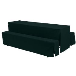 Manteles de color para mesa y banco