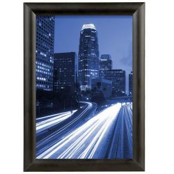 Portapóster mural negro Clip-Clap