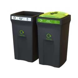 papeleras recicladas