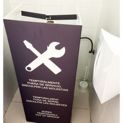 Cubre indoro -fuera de servicio-