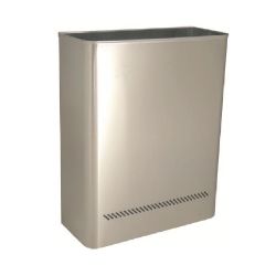 Papelera mural de interior en acero inoxidable Aro