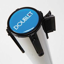 Etiqueta impresión digital para poste