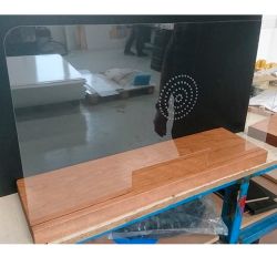 Pantalla de protección Hygienicspeak de madera