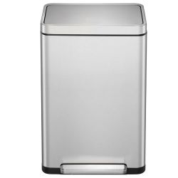 Papeleras rectangulares inox con pedal Touch 30 y 45 litros