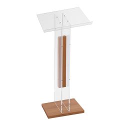 Pupitre de madera y metacrilato