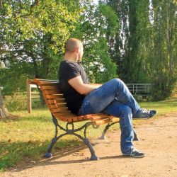 Banco urbano de madera para exterior Clásico