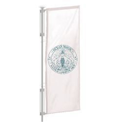 Banderola vertical personalizada para mástil con doble potencia