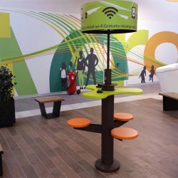 Cargadores de móviles para interior publicitarios